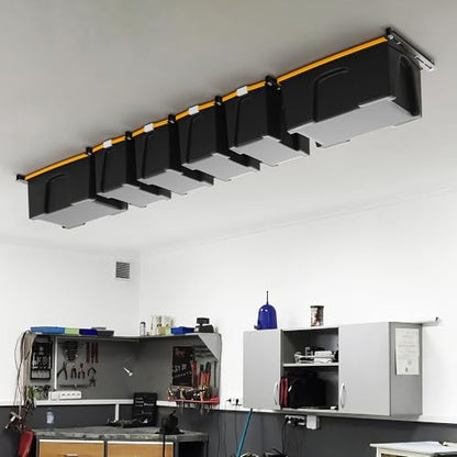 Ultrawall Overhead Garage Storage Rack, Heavy Duty Ceiling Storage Rack - style: For 6 Bins