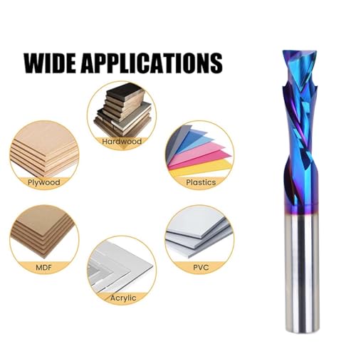 3/8 inch Shank Compression CNC Router Bits Spiral End Mill Up&Down Cut