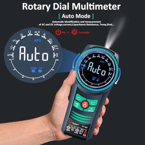 Digital AC/DC Professional Multimeter Tester, TRMS 6000 Counts Auto-ranging
