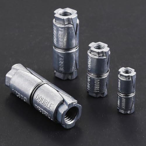 Wensilon (25 pcs) 1/2x2-1/2x7/8 Double Expansion Anchor, Zinc Plated Double Expansion Shield Anchors, Double Expansion Shields,for Masonry, Concrete, Brick or Block - size: 1/2x2-1/2x7/8