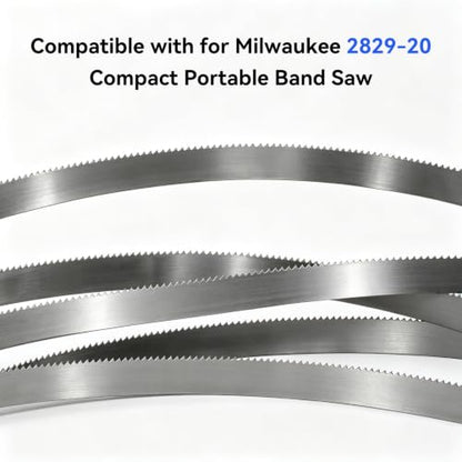 44-7/8 inch Portable Bandsaw Blades 14 TPI, 44-7/8" x 1/2" x .020" Replacement for Milwaukee 48-39-0511, DeWalt DW3982 Portable Band Saw, 5 Pack - size: 44-7/8" x 1/2" x .020", 14 TPI, 5-Pack