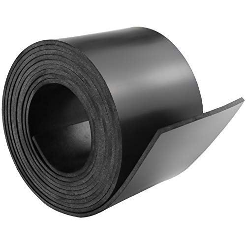 DGSL Neoprene Rubber Strip, 3" W x 1/8" T x 10' L Solid Rubber Roll - color: No Adhesive, size: 3" Wide x 1/8" Thick x 10' Long