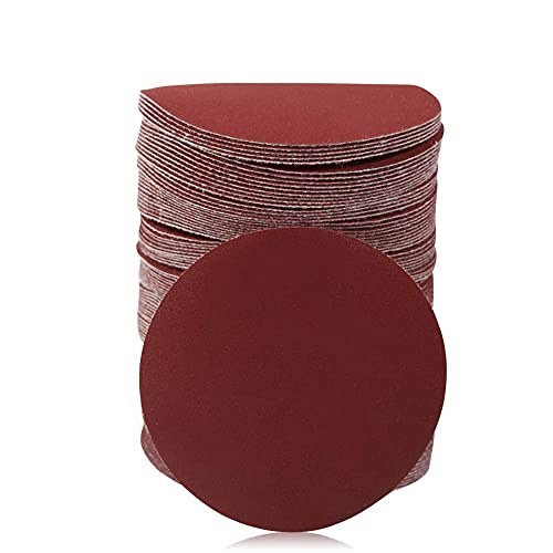 SPEEDWOX 100PCS 3" 400 Grit Sanding Discs, Hook and Loop No Hole Sandpaper - style: 400-Grit