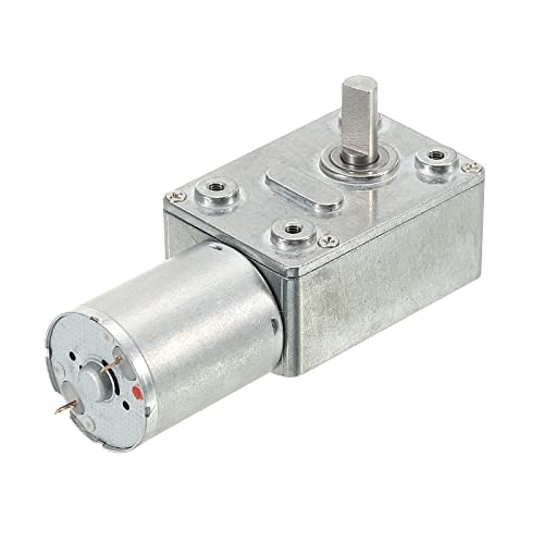MECCANIXITY DC 6V 30RPM Turbo Worm Geared Motor 6mm D Shaft High Torque Gear Box Reduction Electric Motor - size: 30RPM, style: DC 6V
