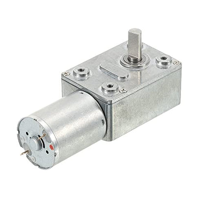 MECCANIXITY DC 6V 30RPM Turbo Worm Geared Motor 6mm D Shaft High Torque Gear Box Reduction Electric Motor - size: 30RPM, style: DC 6V