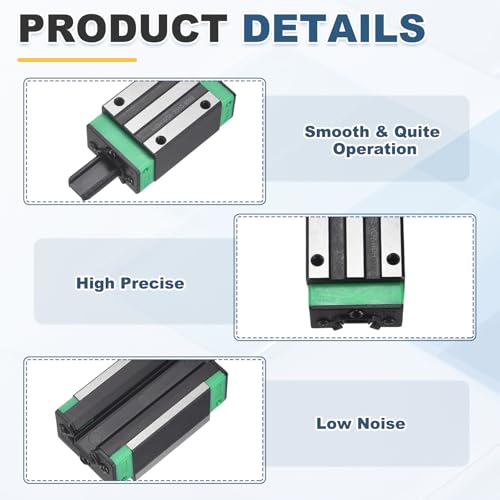 uxcell HGH15CA Linear Slider Block Linear Slider Bearing Carriage
