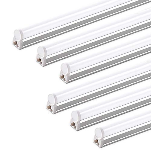 Barrina T5 LED Shop Light 2FT, 6500K (Super Bright White) 10W 1100lm 6 Pack - color: 6500k Super Bright White, size: 2 Feet