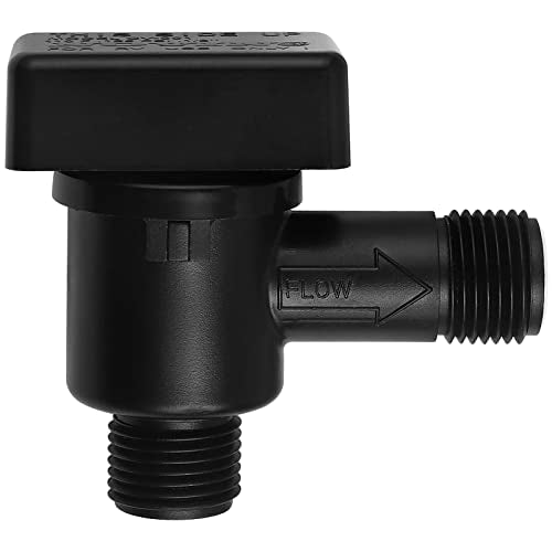 RV Vacuum Breaker Check Valve,Camper RV Black Tank Flush Check Valve - color: Black