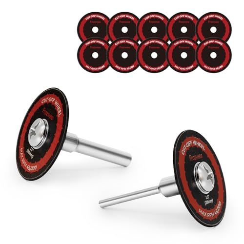 10PCS 1.5" Cut-Off Wheels for Drill,2 Shanks(1/4"+1/8" Mandrel) - style: 1.5"10Pcs
