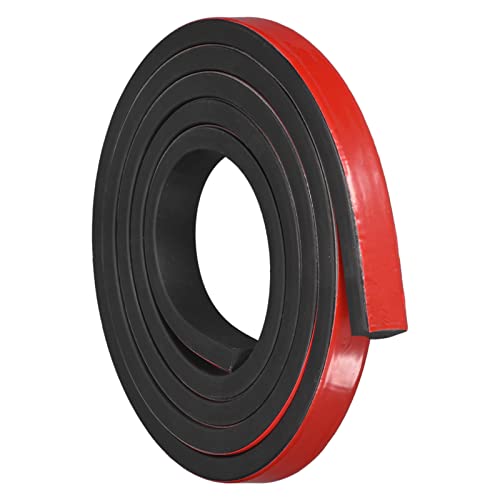 uxcell Adhesive Rubber Strips, 0.8" W x 3/8" T x 6'L Solid Neoprene Rubber Sheet Rolls with Adhesive Backing for DIY Gaskets Seals Pads Crafts - size: 0.8"W x 3/8"T x 6'L