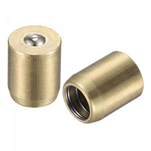 uxcell Brass Push Button Grease Oil Cup 8x10mm Ball Oiler for Lubrication System 10Pcs - size: 8x10mm