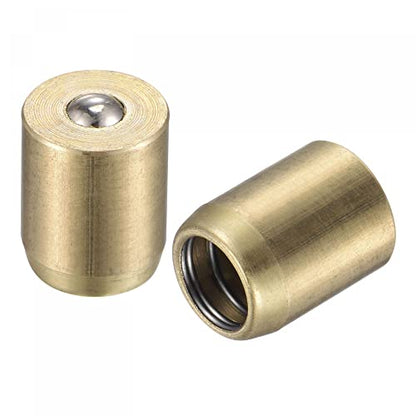 uxcell Brass Push Button Grease Oil Cup 8x10mm Ball Oiler for Lubrication System 10Pcs - size: 8x10mm