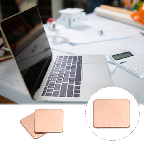MECCANIXITY Heatsink Copper Pad Shim 15mm x 15mm x 1mm Thermal Conductive Heat Sink for Electronic Chip Cooling Pack of 6 - size: 15mm x 15mm x 1mm