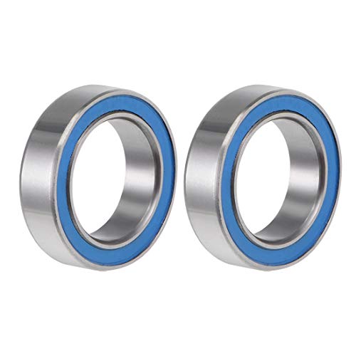 uxcell 6700-2RS Deep Groove Ball Bearing 10x15x4mm Double Sealed ABEC-3 Bearings 2-Pack - size: 10x15x4mm