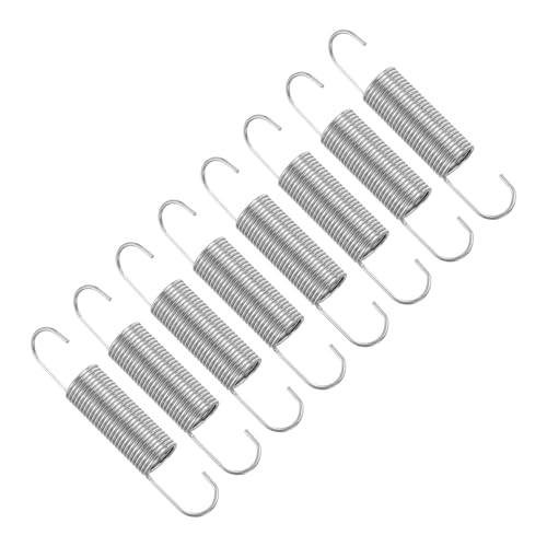 uxcell 8Pcs Stainless Steel Extension Spring Dual Hook 1.2mmWD, 13x73mmODxL - size: 1.2mm Wire, 13mmx73mm(ODxL)