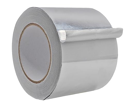 WOD Aluminum Foil Tape - 4 inch x 50 yd. Heat Shield Reflective Sealant Tape - Ideal for HVAC, Duct, Pipe, and Metal Insulation and Repair Home or Business Uses AFTR36 - size: 4 inch (96mm)