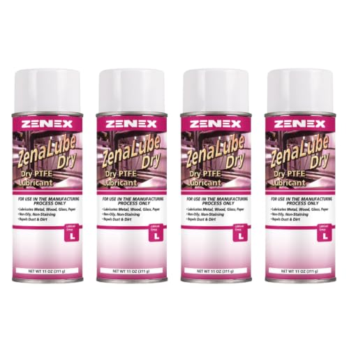 Zenex ZenaLube Dry PTFE 496205 Dry PTFE Lubricant, 4 Pack