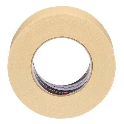 3M 501+ High Temperature Masking Tape, Tan, 1.88 in x 60 yds – Strong Holding Power for Automotive, Specialty Vehicle and Industrial Markets