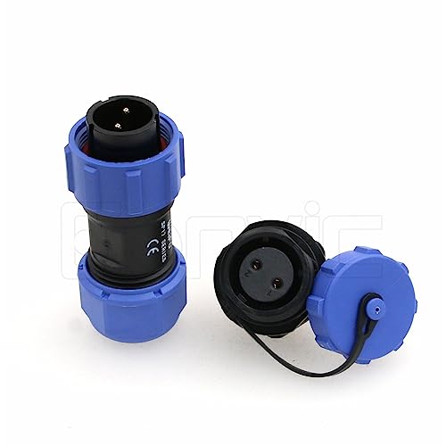 Weipu SP17 2 Pin Connector Waterproof IP68 Male Plug Female Socket Circular 6-10mm Cable Industrial Solar Electrical Connector - size: 2Pin 10A