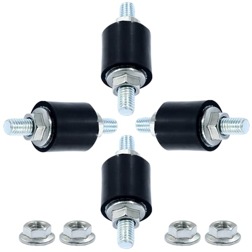 Waziaqoc 4PCS M5 Rubber Mounts Shock Absorber - size: M5