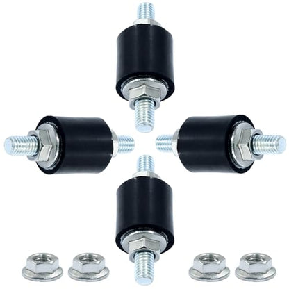 Waziaqoc 4PCS M5 Rubber Mounts Shock Absorber - size: M5