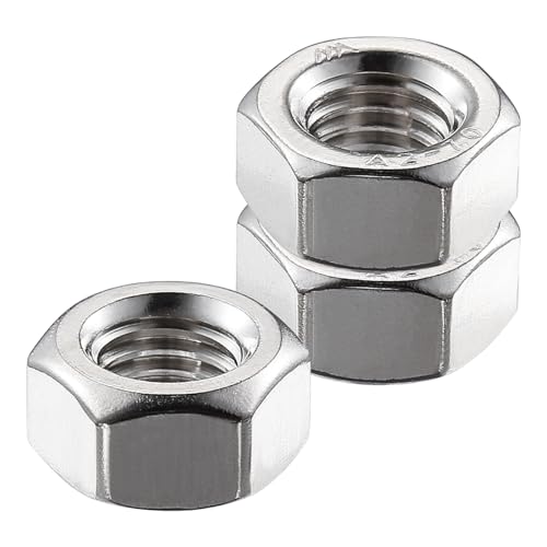 Wensilon Metric M8 304 Stainless Steel Hex-Nuts (200pcs) - size: M8