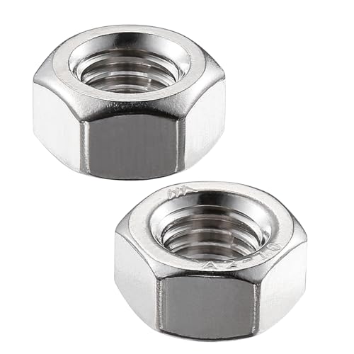 Wensilon Metric M10 304 Stainless Steel Hex-Nuts (200pcs) - size: M10