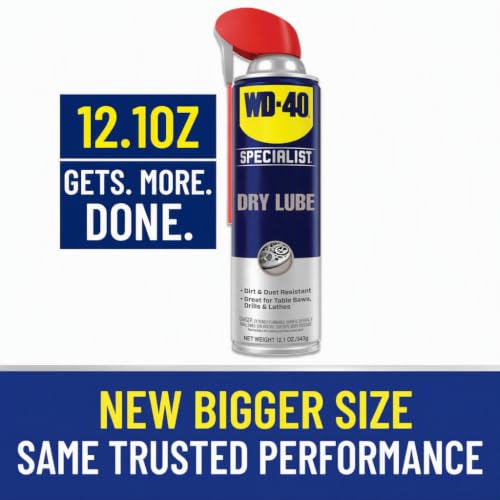 WD-40 Specialist Dry Lube, Long-Lasting, New Bigger Can, 12.1 OZ [6-Pack] - size: 6-Pack, style: 12.1 Oz