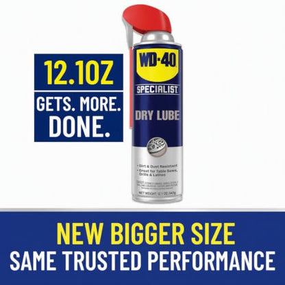 WD-40 Specialist Dry Lube, Long-Lasting, New Bigger Can, 12.1 OZ [6-Pack] - size: 6-Pack, style: 12.1 Oz
