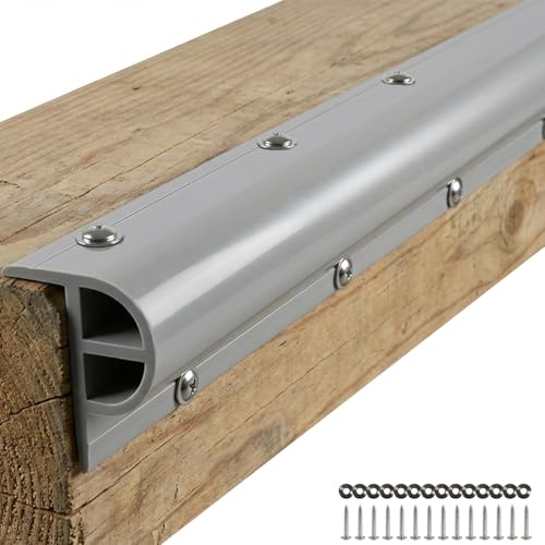 ORLANG 10ft/16.4ft/23ft Marine-Grade Dock Bumpers,PVC Dock Fenders with Stainless Steel Screws and Washers,P-Type Boat Dock Guards,Dock Post Bumpers for Docking Edges, Horizontal Decks or Piers - color: Grey, size: 16.4FT