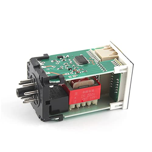 Digital LED Programmable Timer Relay Switch DH48S-2Z 0.01S-99H99M with Socket Base AC/DC 12V 24V 36V 110V 220V 380V Delay Timer (Size : AC 380) - size: AC 380