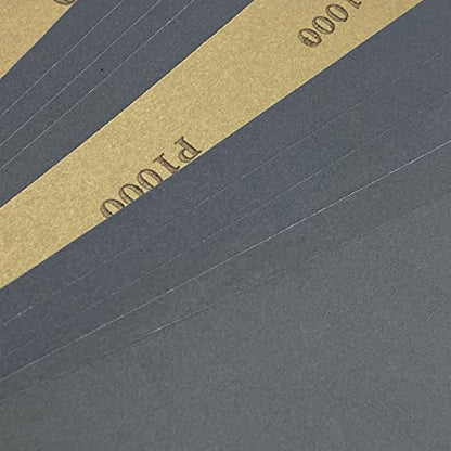 1000 Grit Wet Dry Sandpaper, 15PCS 9x11 Inch Silicon Carbide Sanding Sheets - style: Grit 1000
