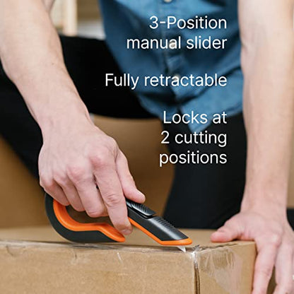 Slice - 10400 Box Cutter, 3 Position Manual Button with Ceramic Blade, Locking blade - color: Locking Blade, size: 1 Pack