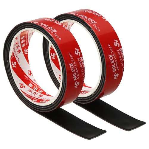 PATIKIL Neoprene Rubber Strips 1" W x 1/16" T x 3.3FT L Self Adhesive 2Pcs - size: 1" x 1/16" x 3.3FT