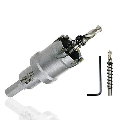Carbide Hole Saw 1.1-inch/28mm Cutting Dia Hole Cutter for Cutting Stainless Steel Iron - size: 1.1"/28mm