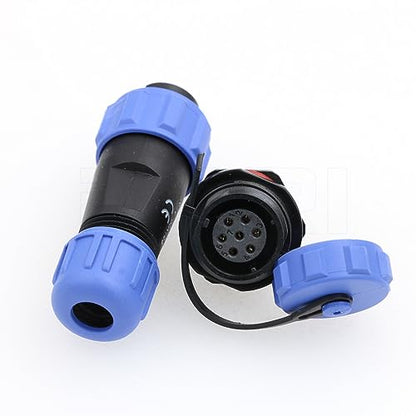 Weipu SP13 7Pin Waterproof Connector Industrial Plastic Aviation Circular Threaded Waterproof Electrical Connector for LED Lights - size: 7 Pin