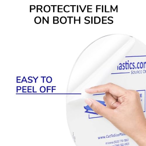Clear Acrylic Plexiglass Lucite Circle Round Disc Every Thickness and Diameter Available