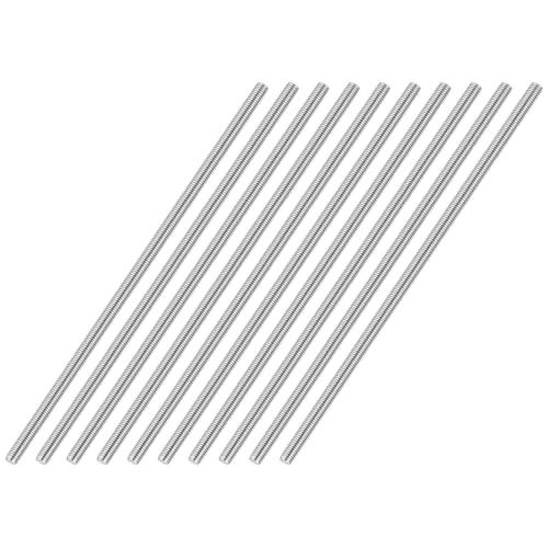 M3-0.5 Fully Threaded Rod 250mm Length Coarse Thread 10Pcs - size: M3-0.5 250mm