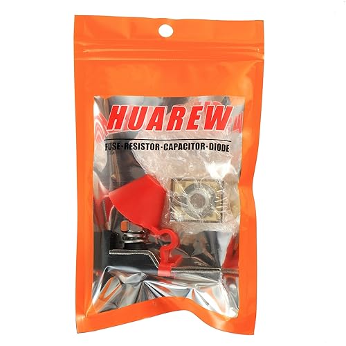 90 AMP MRBF Terminal Block Fuse Holder Single Stud 5/16" (M8) Compact Rated Battery Fuse 90A - size: 90A