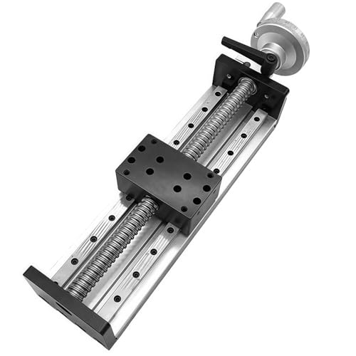 12" 300mm Stroke Manual Linear Rail Slide Table Double Axis Sliding Rails Guide Motion Ball Screw SUF1605 110 lb Max Stage Module with Handwheel for CNC Router DIY Parts - color: with handwheel, size: 12 inch/300mm