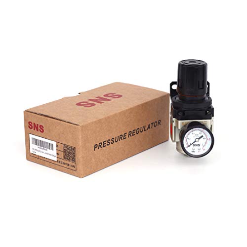 SNS AR3000-N02 Female Thread 1/4 NPT Air Pressure Regulator 0-150 PSI Adjustable,Bracket,Gauge - color: AR, size: 3000-N02