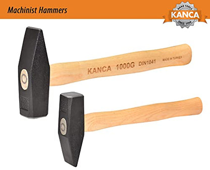 KANCA HAM-2000, Machinist Hammer, Blacksmith Hammer, Ash Wood Handle, Hand Tools And Home Improvement, Drop-Forged Head, Machinist Tools, 2000 GR, 4.7 LBS - size: 2000 GR