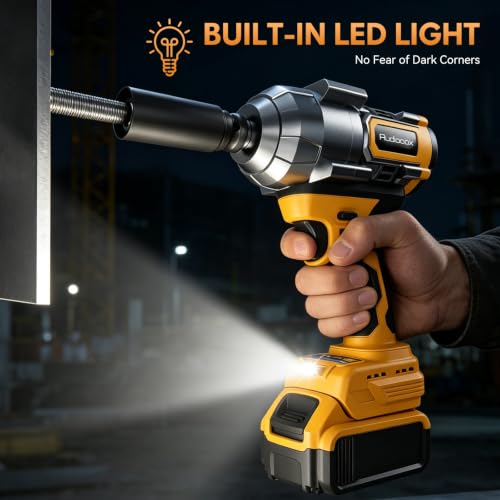 Impact Wrench Compatible with DeWalt Battery -1107Ft-lbs(1500N.m)