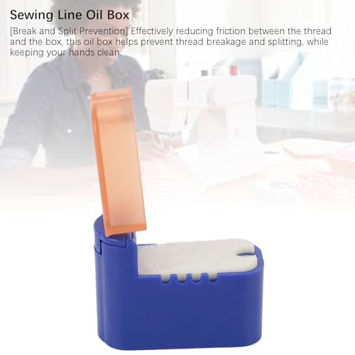 LiebeWH Magnetic Thread Lubricator for Sewing, Anti-Break & Split - color: Blue