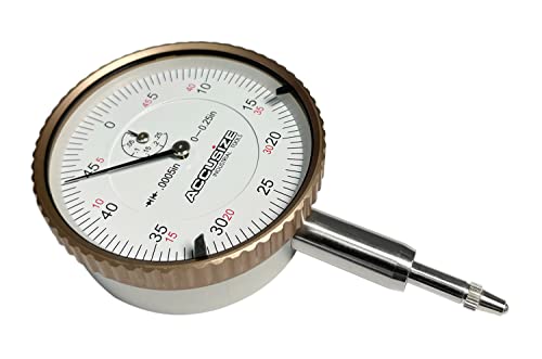 Accusize AGD 2 Dial Indicator, 0-1/4in x 0.0005in, P900-S098 - size: 0-1/4" x 0.0005"