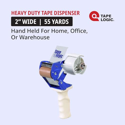 Tape Logic 2 Inch Packing Tape Dispenser Gun for Shipping Tape, Packaging Tape, Moving Tape, Box Tape, Carton Sealing, Mailing, Order Fulfillment, Warehouse, Office & Home Packing Supplies - size: 2" Tape Dispenser
