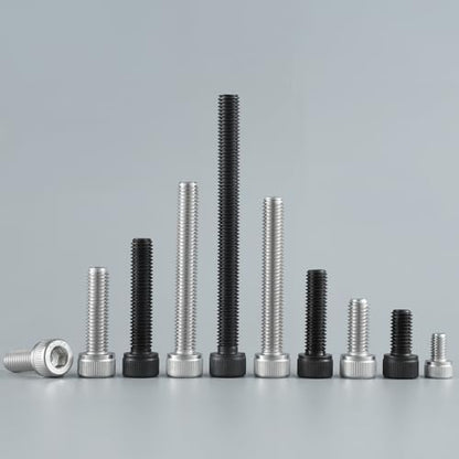 M6-1.0 x 10mm Bolt, 80PCS M6 Hex Socket Head Cap Screws Bolts, 12.9 Grade Alloy Steel, Full Threads, Allen Socket Drive, with Hex Spanner - size: M6x10mm