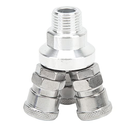 3 Way Quick Coupler Quick Connect Air Hose Splitter Universal Type Male Thread Swivel Air Compressor Fittings G1/2
