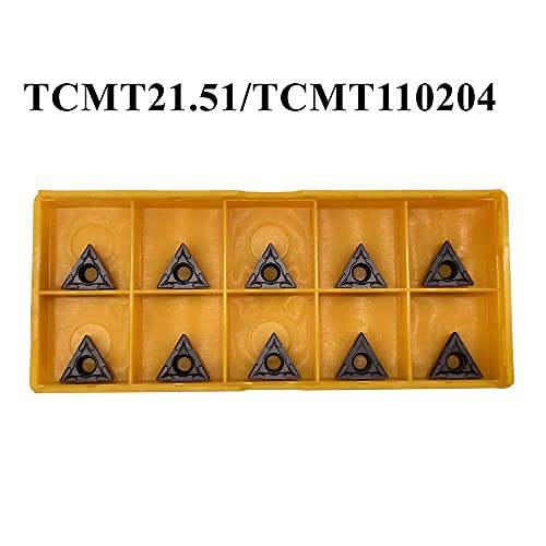 20pcs Carbide turnning Inserts TCMT21.51 TCMT110204 Carbide Insert for Lathe Turning Tool Holder for Steel,Stainless Steel - style: 20pcs TCMT110204 grey