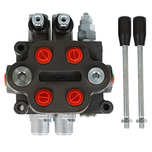 2 Spool 25GPM Hydraulic Directional Control Valve 3000PSI